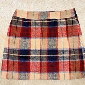 Plaid wool skirt as seen on tik tok